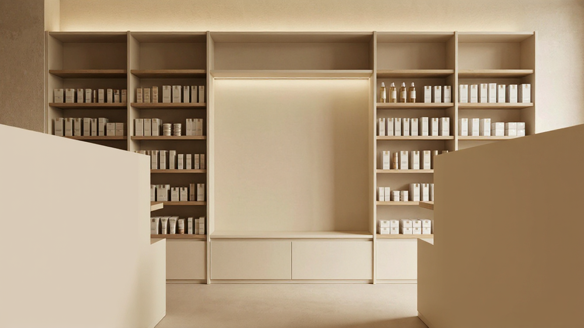 Lineal de farmacia iluminado